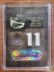 Gary Sheffield 2005 Timeless Treasures Rookie Materials Signature Numbers /25