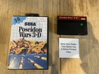 Sega Master System Poseidon Wars 3D - PAL Inlay Is A Home Printed Photo - Tested