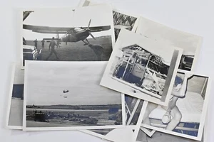 Vietnam 1967/8 Bien Hoa Army Prop Plane Delivery War Damage Snapshot 10 Photos - Picture 1 of 6