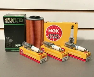 Sea-Doo PWC Spark Plugs & Oil Filter 4 TEC GTI GTS GTR GTX RXP RXT RXPX RXTX SC - Picture 1 of 3