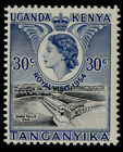 Kenya Uganda Tanganyika Qeii Sg166, 30C Black And Deep Ultramarine, Nh Mint.