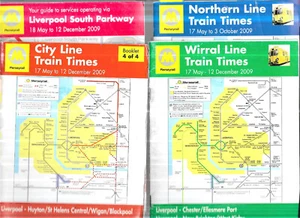 MERSEY RAIL LIVERPOOL TRAIN TIMES 2009 4 LINES - Picture 1 of 1