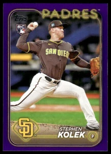 2024 Topps Update Stephen Kolek #US259 Meijer Purple RC San Diego Padres - Picture 1 of 2