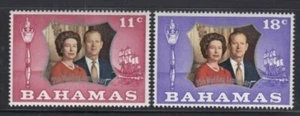 BAHAMAS 25th Wedding Anniversary MNH set - Picture 1 of 1