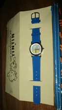 Hergé & citime-tintin & milou watch Congo-pouch d origin-works-as new