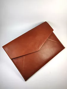 Hardgraft Classic Large Leather Envelope Laptop Sleeve Made in Italy - Picture 1 of 12