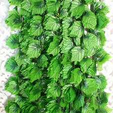 10x2.3m Artificial grape Ivy vine faux Leaf Garland Plants Fake Foliage UK
