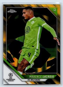 Maxence Lacroix 2021-22 Topps Chrome UEFA Black & Gold Starball RC,SN #/30 - Picture 1 of 2