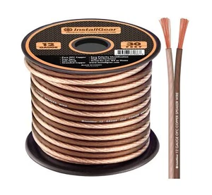 12 Gauge 30ft Speaker Wire 99.9% Oxygen-Free Copper True Spec & Soft Touch Cable - Picture 1 of 5