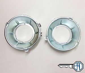 MG MGB, MGB GT, MGC, Inner Headlamp Retainer Bowls (metal) (pair)