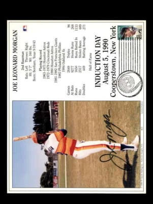 Joe Morgan PSA DNA Signed  8x10 HOF Induction Photo Autographed Astros - Image 1 of 2