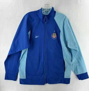Reebok Chivas De Guadalajara Club Tracksuit Jacket Full Zip Sz L Blue Vtg Rare - Picture 1 of 14