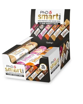 PhD Nutrition Smart Whey Protein Bar Snack Various Flavours 64g 12pk - Image 1 of 3