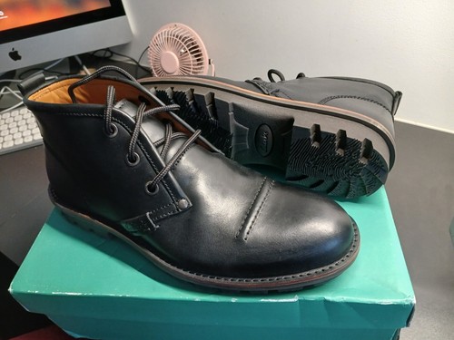 Stivali Clarks Uomo ** Rapple Autunno Nero Lea Eleganti e alla moda ** UK 9 US 10 G
