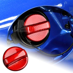 Cubierta roja del tanque de combustible de fibra de carbono para Subaru WRX STI XV BRZ Outback Impreza - Imagen 1 de 9