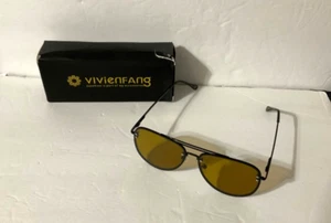 Vivienfang übergroße Pilotenbrille Damen schwarz neu im Karton! - Bild 1 von 3