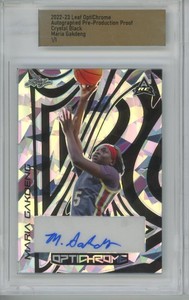 2022 Leaf OptiChrome Proof Crystal Black Maria Gakdeng 1/1 RC Auto Rookie