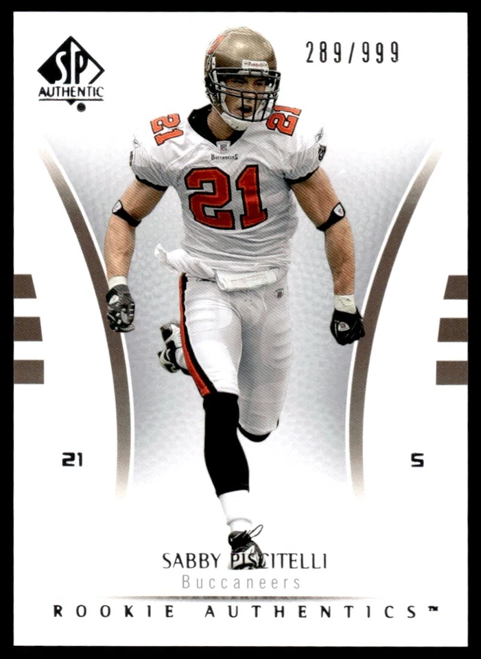 2007 Donruss Gridiron Gear Sabby Piscitelli Rookie /599 Tampa Bay Buccaneers R39 - Image 1 of 2