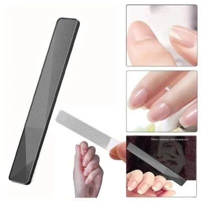 1* Manicure Tools for Nail Salons Glass Nail File for Polishing New Q2 - Image 1 of 4