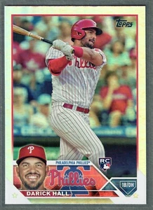 2023 Topps Serie 1 Darick Hall Novato Tarjeta Arco Iris Foil Filis RC SP - Imagen 1 de 2