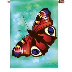Casa de mariposa pavo real bandera tamaño PR 52164 - Imagen 1 de 1