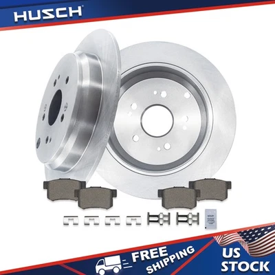 Rear Disc Brake Rotor Ceramic Brake Pads for 2013 2014 2015 - 2018 ACURA RDX Foto 1 de 4