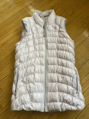 Athleta Women’s Downtime Puffer Vest Goose Purple/Lavender/ Lilac Size L - Image 1 of 4