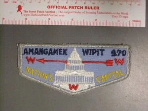 Boy Scout OA 470 Amangamek Wipit First Flap 7051OO - Picture 1 of 1