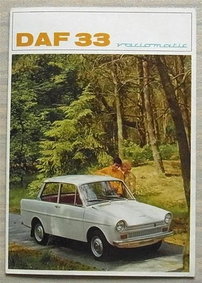 DAF 33 Car Sales Brochure For 1968 FRENCH TEXT #FP5121F-100,000-0967 - Image 1 of 4