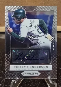 2012 Panini Prizm RICKEY HENDERSON *AUTO AUTOGRAPH* card #RH Oakland A'S - Picture 1 of 6