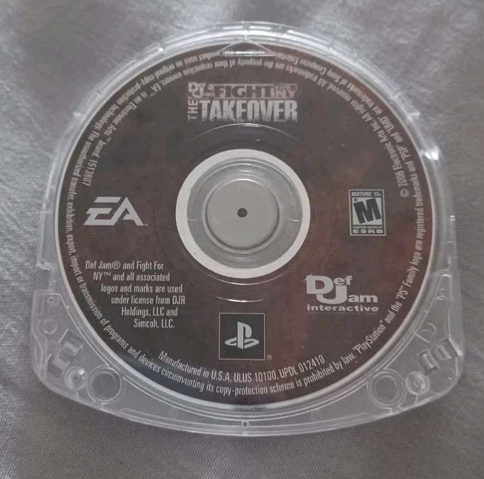 Def Jam Fight for NY the Takeover Playstation Sistema PSP Portátil SOLO JUEGO UMD Foto 1 de 4