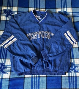 Vintage Kentucky Wildcat UK Pro Player Blue Pull Over Windbreaker L Large - Bild 1 von 7