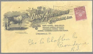 Lyndonville Vermont Dairy Association Company illustrated advertising cover 1930 - Picture 1 of 1