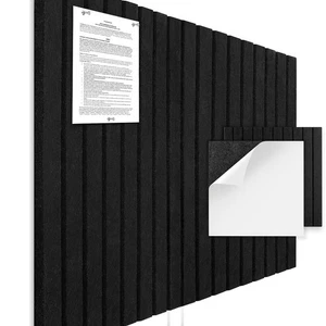 Large Cork Board Alternative – 12 Pack Bulletin Board Felt Wall Tiles with Re... - Picture 1 of 7