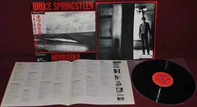 BRUCE SPRINGSTEEN NEBRASKA - CBS SONY 25AP 2440 1982 JAPAN OBI LP NM 1A EDIZIONE - Image 1 of 2