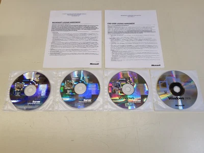 Genuine Microsoft Windows 2000 Server Multilanguage CDs + License + 10 CALs - Image 1 of 4