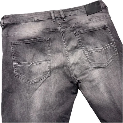 Pantalones de mezclilla Buffalo David Bitton Driven-X para hombre 36x34 gris recto elástico desteñido Foto 1 de 4