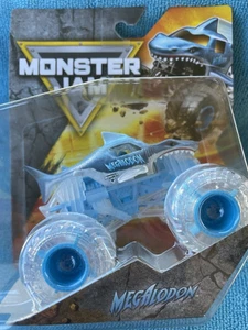 Chase 2025 Monster Jam Megalodon Ghost Crew Chase Monster Truck 1:64 - Picture 1 of 2