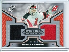  2005-06 SPx Winning Materials #WMMB Martin Brodeur JERSEY 073/350
