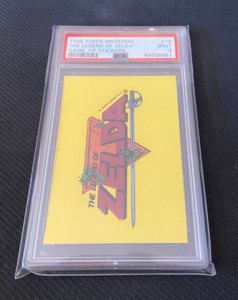 1989 Topps Nintendo PSA 9 - Game Tip Stickers #10 The Legend Of Zelda Logo