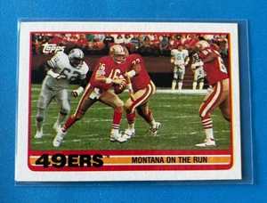 1989 Joe Montana Topps #6 Montana on the Run HOF 49ers NM+ J33 - Picture 1 of 2