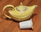 VINTAGE ANTIQUE YELLOW GOLD HALL ALADDIN GENIE LAMP TEAPOT w Infuser 50s OLD MT