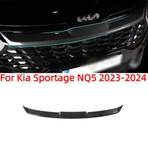 Carbon Fiber Front Bumper Upper Hood Strip Trim For Kia Sportage NQ5 2023-2024 - Foto 1 di 4