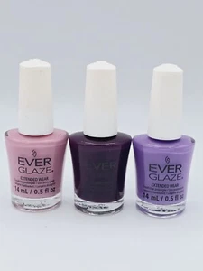 Everglaze Extended Wear Nail Polish - Ultra Orchid, Fig-ure It Out, I Lilac It. - Picture 1 of 4