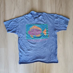 Vintage Monterey Bay Aquarium tropische Fische T-Shirt lila neon Retro Tee Sea Life - Bild 1 von 9