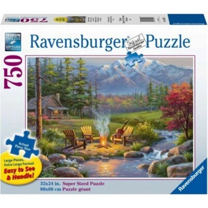 Rompecabezas sierra Ravensburger - sala de estar Riverside 750 piezas gran formato - Imagen 1 de 2