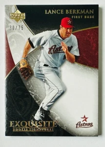 2007 Upper Deck Exquisite Lance Berkman SP #/75 Astros Legend! - Picture 1 of 3