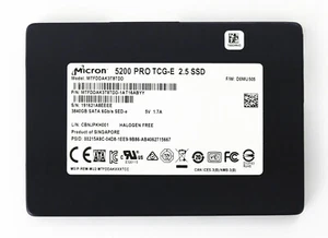 Micron 5200 PRO 3.84TB SSD 2.5" SATA III (MTFDDAK3T8TDD) Solid State Drive - Picture 1 of 2