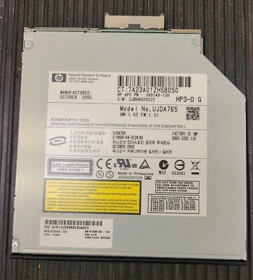HP Compaq NC6400 DVD-ROM Slim Drive 373314-001 398149-001 UJDA765 - Image 1 of 3
