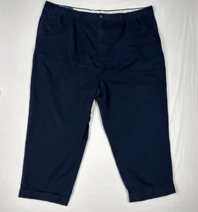 Polo Ralph Lauren Andrew Pant Men's 48 (50) Blue Big Chino Casual Cuffed Classic - Picture 1 of 13